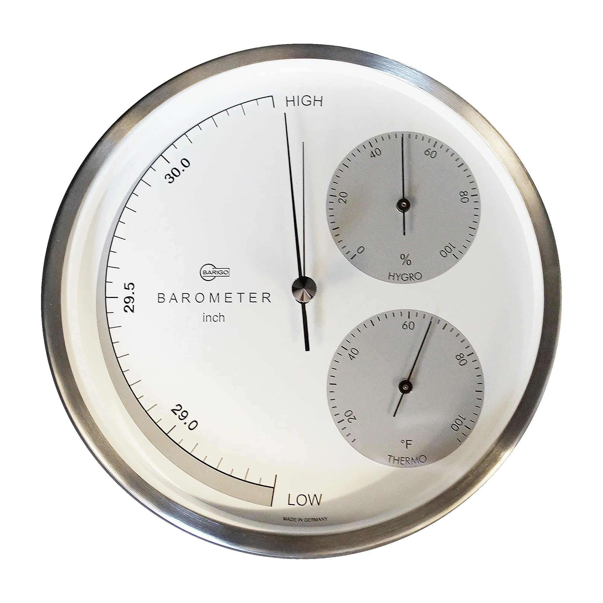 Barigo Weather Station, Stainless Steel, 160 mm - No. 351 US Version °F/Inch - Image 3