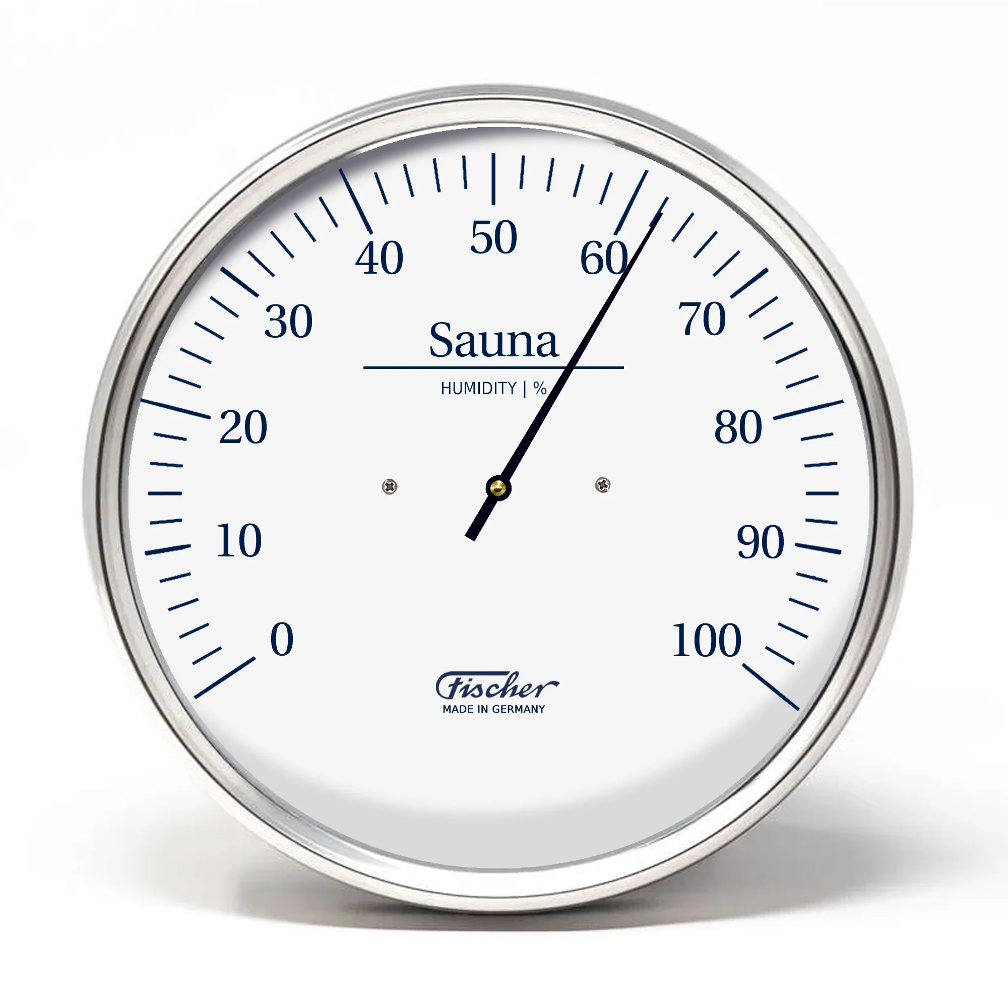 Fischer Sauna Thermometer + Hygrometer, Stainless Steel (US Version °F) - Image 5