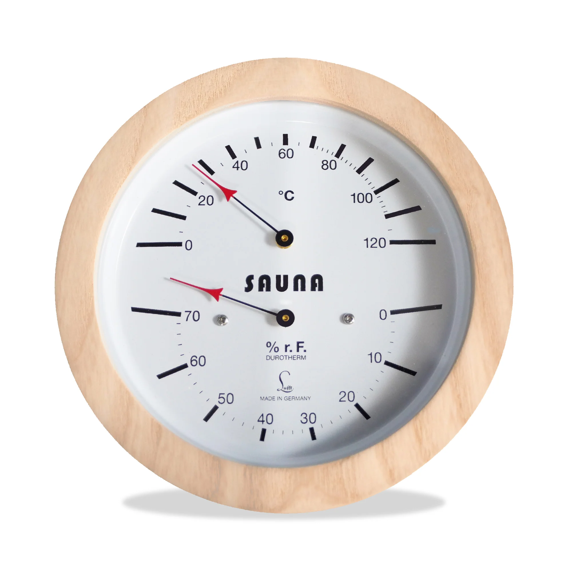Fischer Sauna Thermometer + Hygrometer 150 mm / 5.9" - 5076.00 (German, °C)