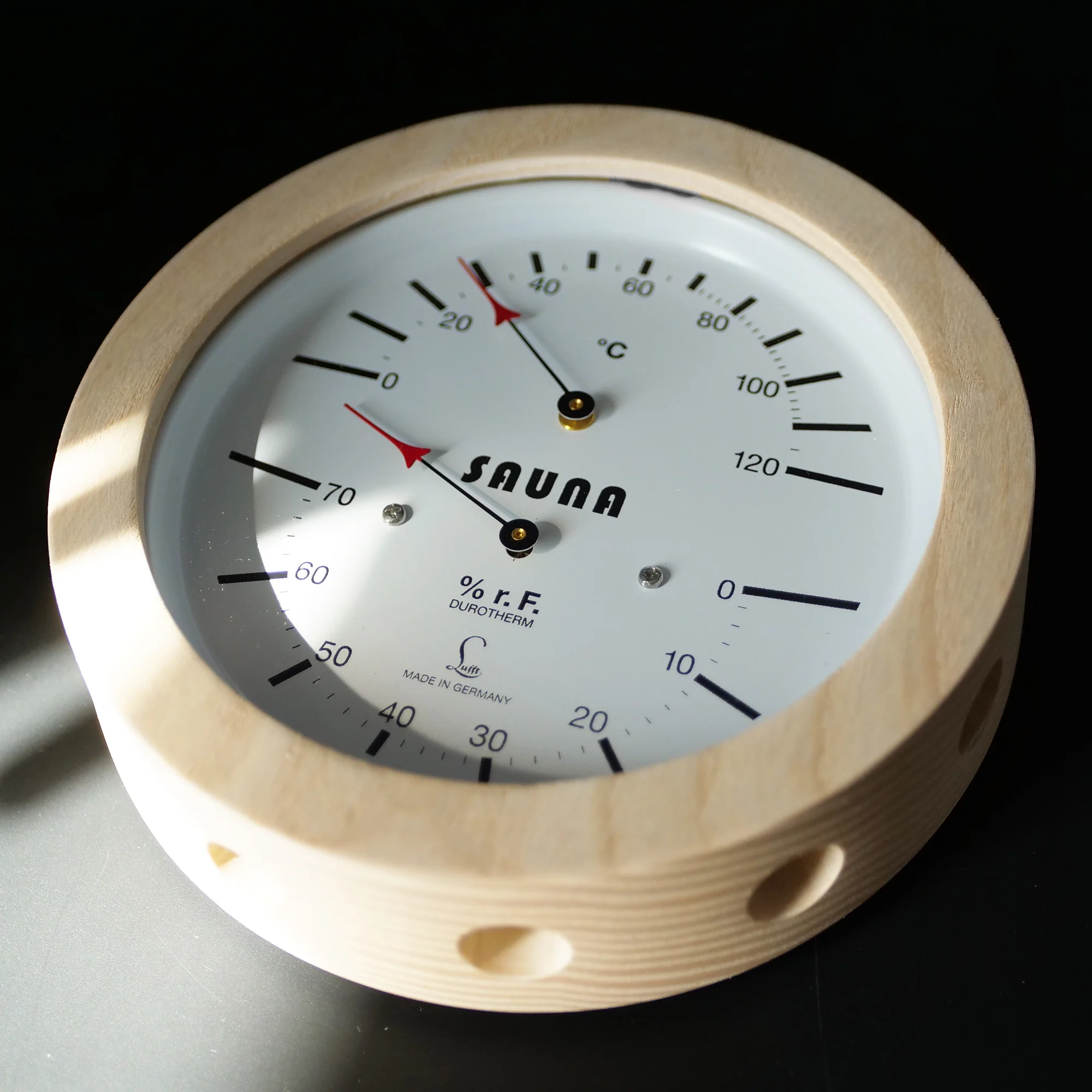 Fischer Sauna Thermometer + Hygrometer 150 mm / 5.9" - 5076.00 (German, °C) - Image 2