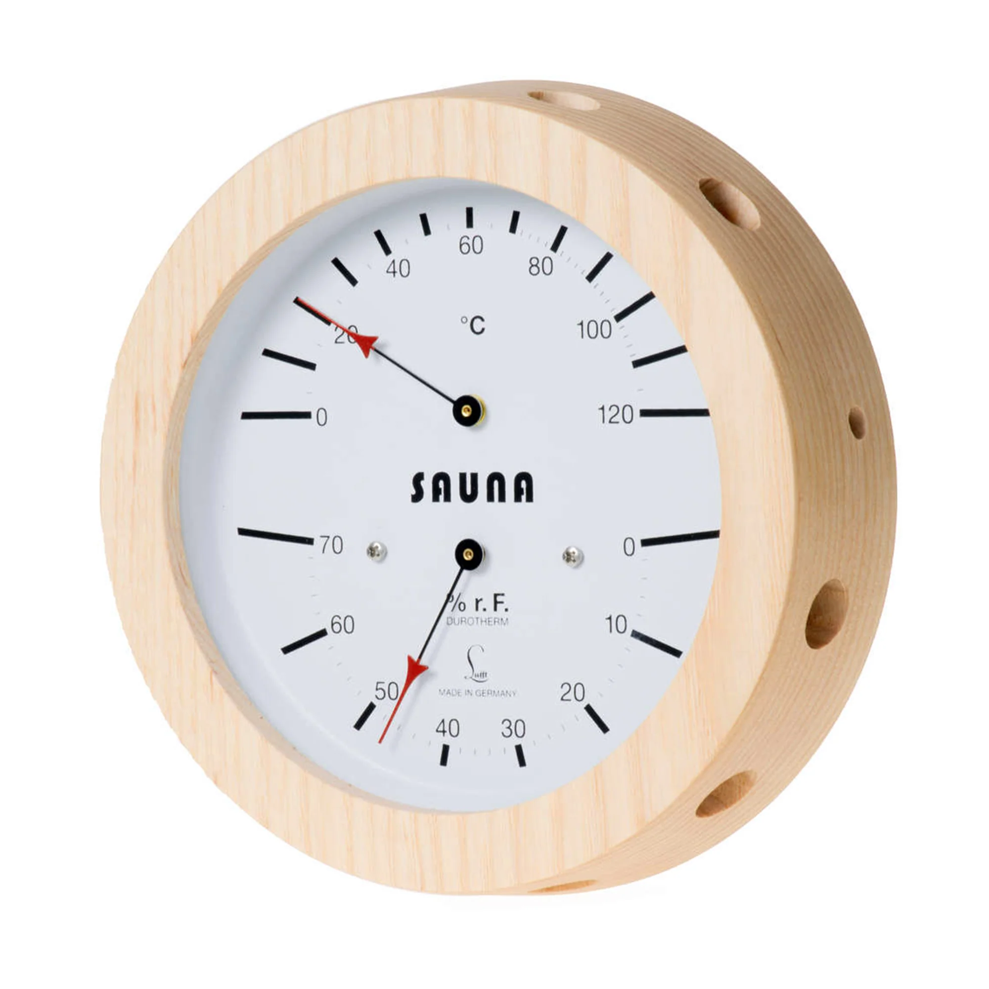 Fischer Sauna Thermometer + Hygrometer 150 mm / 5.9" - 5076.00 (German, °C) - Image 3