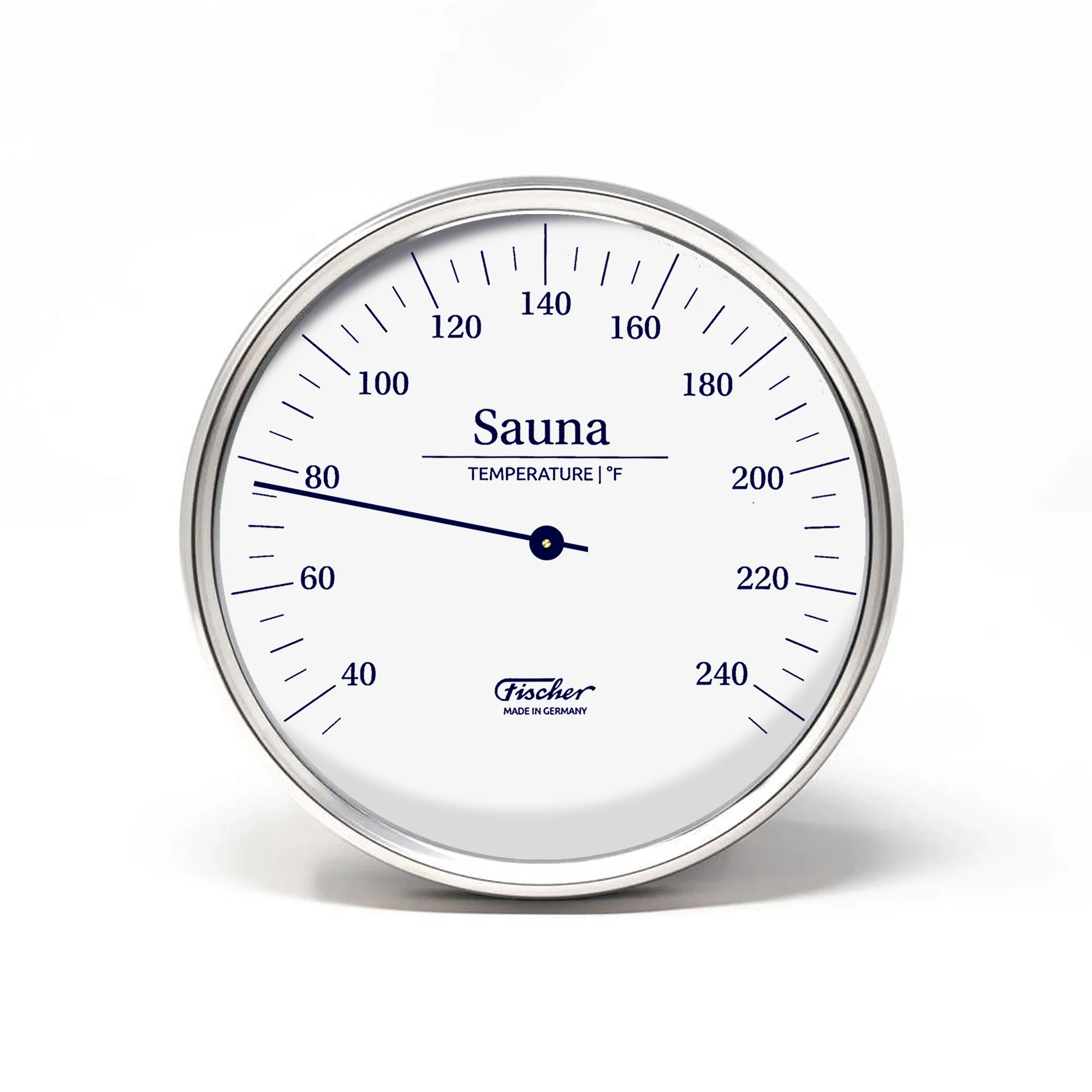 Fischer Sauna Thermometer, Stainless Steel - US / Fahrenheit - Image 3