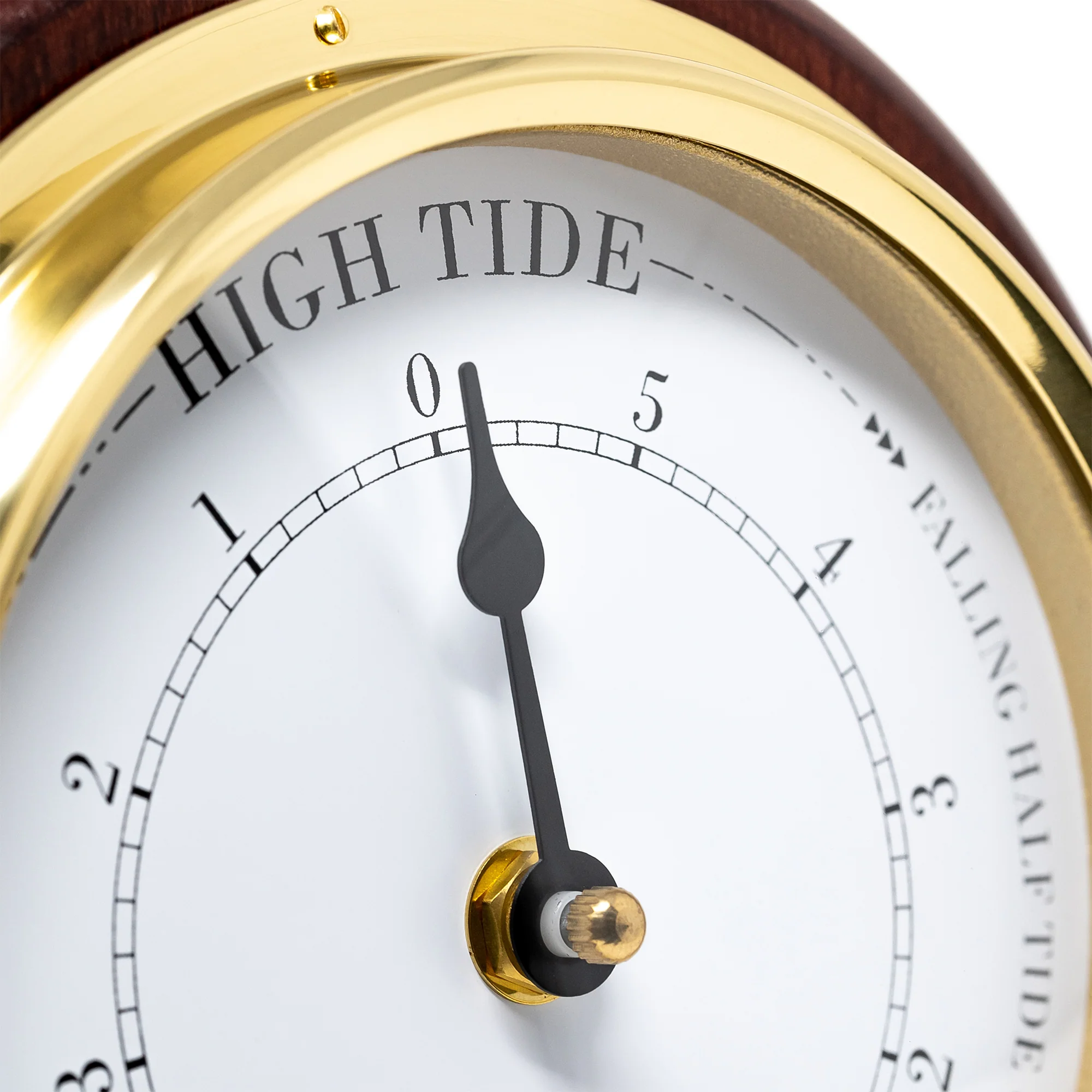 Fischer Tide Clock, Brass / Mahogany Coloured - 1434TD-22 - Image 3