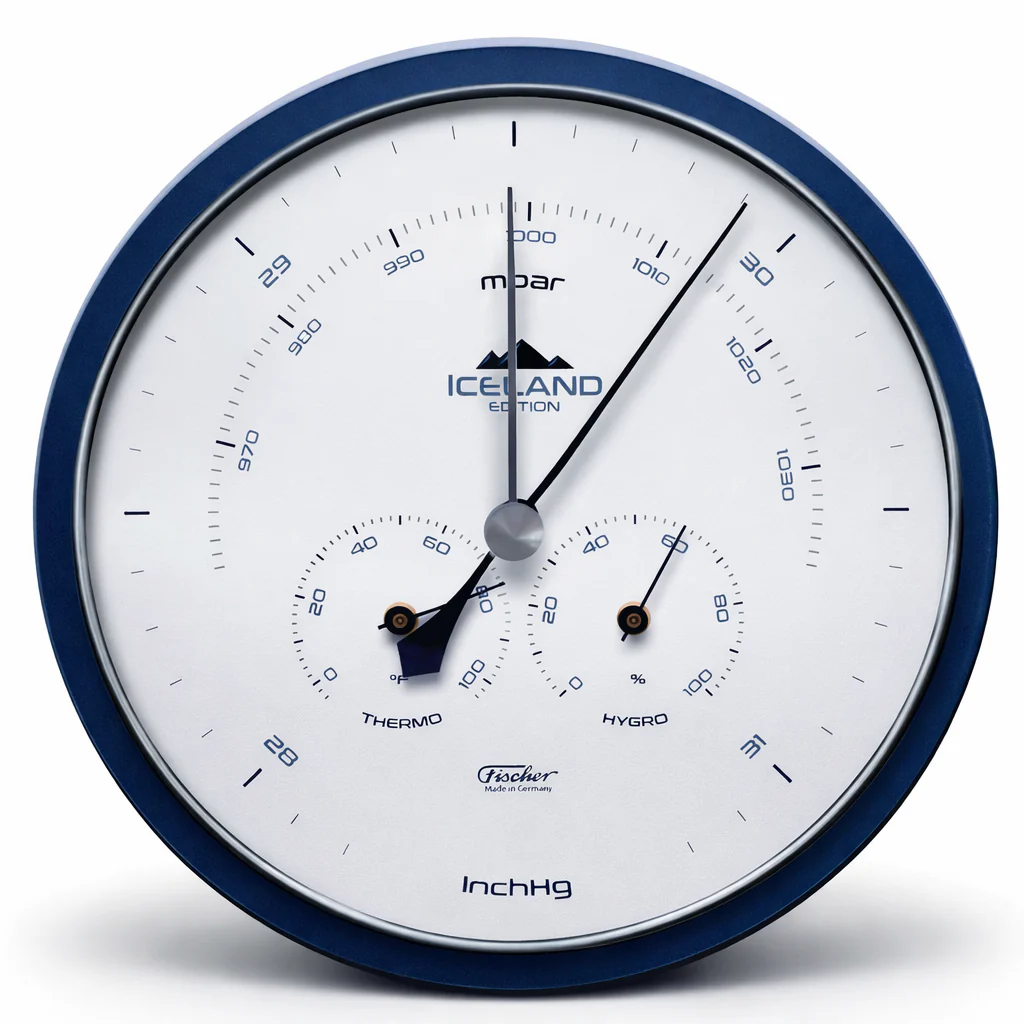 Fischer Weather Station "ICELAND", 1602-15, Stainless Steel - Image 3
