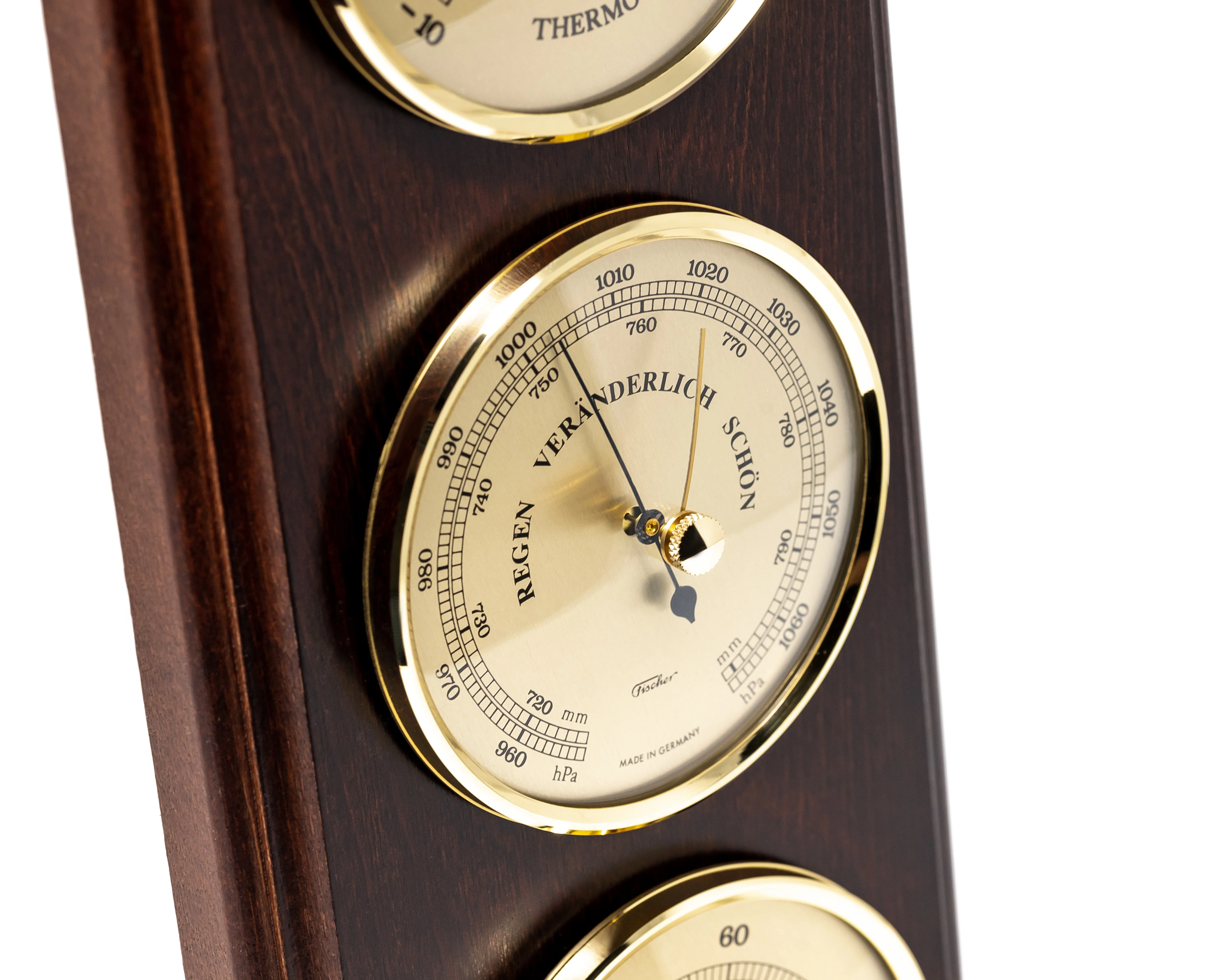 Fischer Weather Station with Thermometer, Barometer & Hygrometer 395 mm / 15.6" - No. 9178 - Image 4