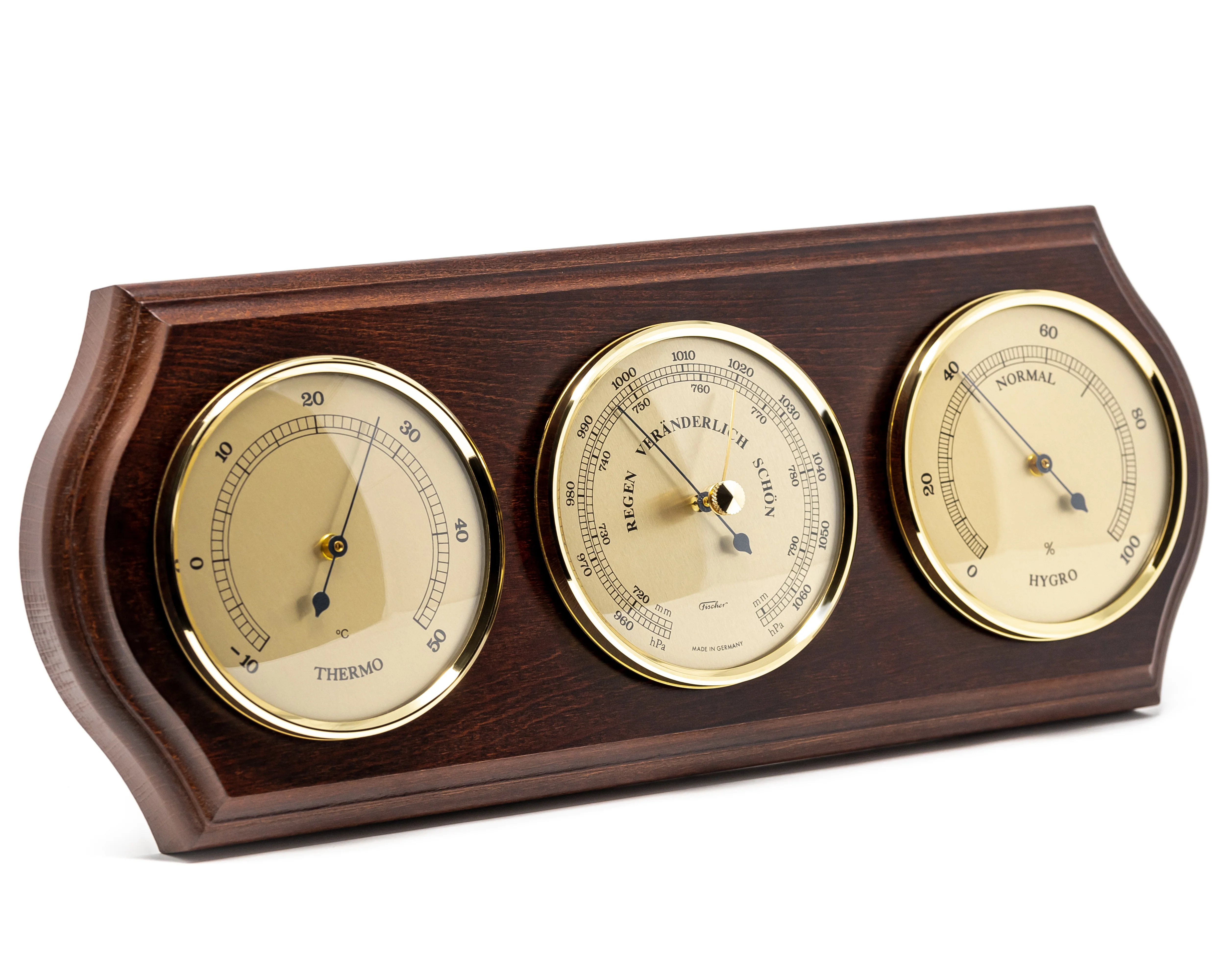 Fischer Weather Station with Thermometer, Barometer & Hygrometer 395 mm / 15.6" - No. 9178 - Image 6