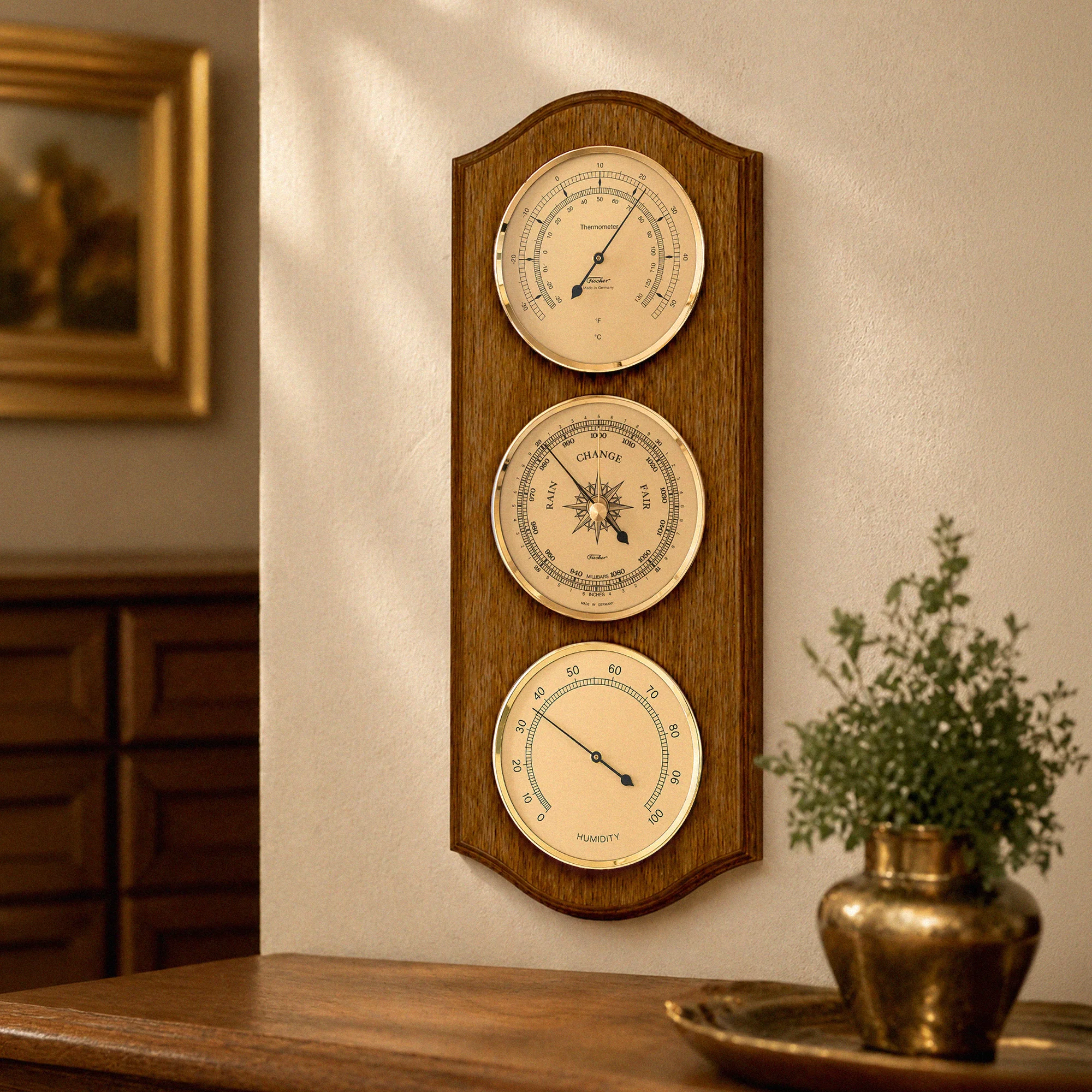 Fischer Weather Station 9178 - Thermometer, Barometer & Hygrometer - 395 mm / 15.6" - US Version - Image 7