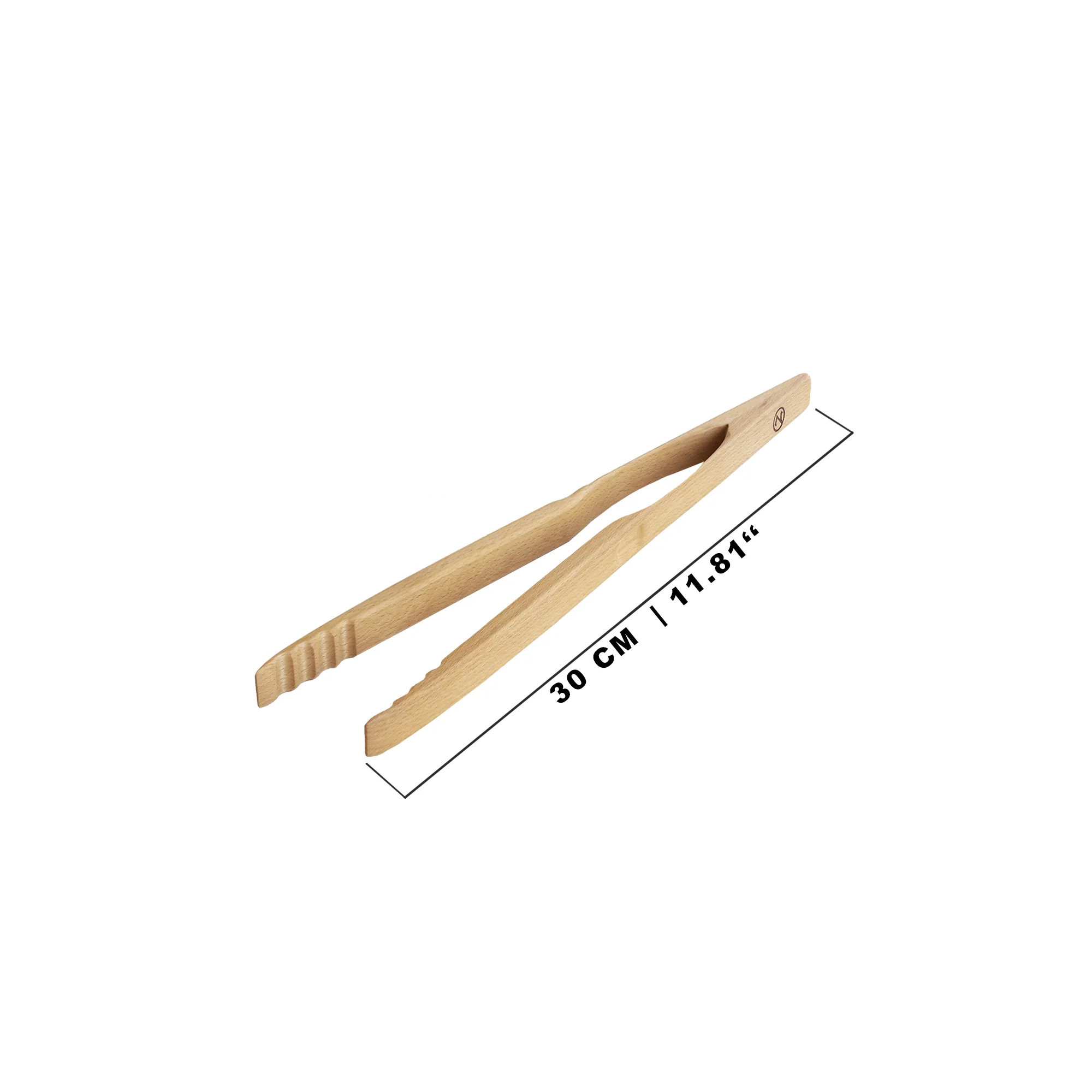 Zetzsche Kitchen Grill Tongs, Beech Wood, Gift Box - Image 3