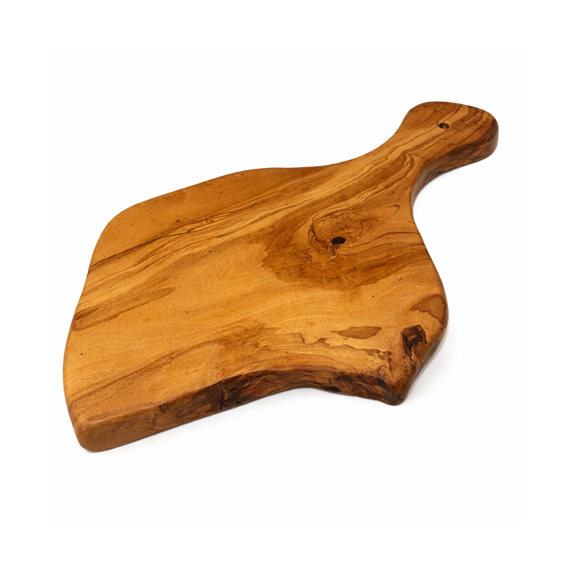 PASTERKAMP Rustic Olive Wood Serving & Cutting Board with Handle - 9.5–11" (24–28 cm) - Image 4