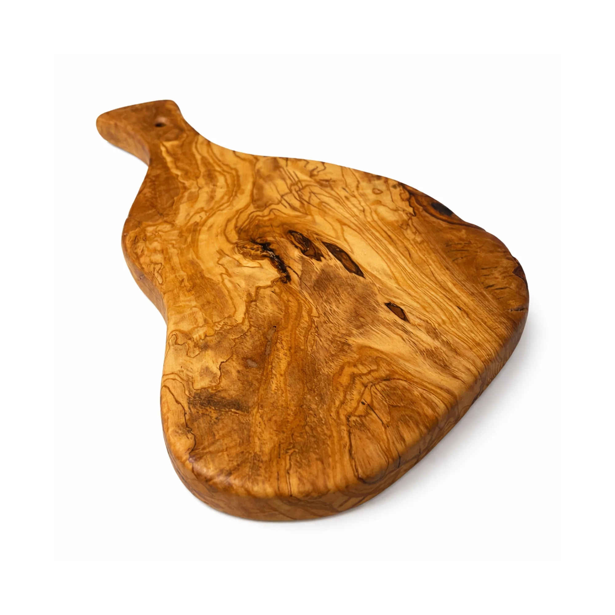 PASTERKAMP Rustic Olive Wood Serving & Cutting Board with Handle - 9.5–11" (24–28 cm) - Image 5