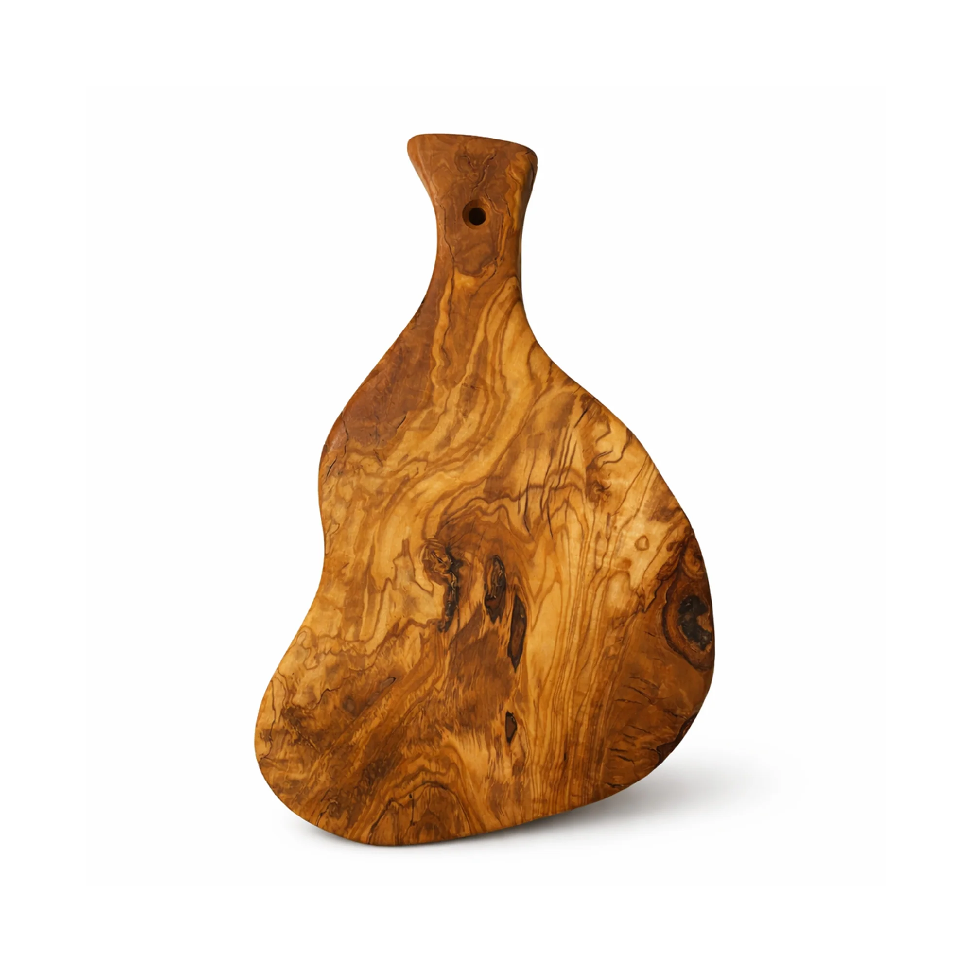 PASTERKAMP Rustic Olive Wood Serving & Cutting Board with Handle - 9.5–11" (24–28 cm) - Image 6