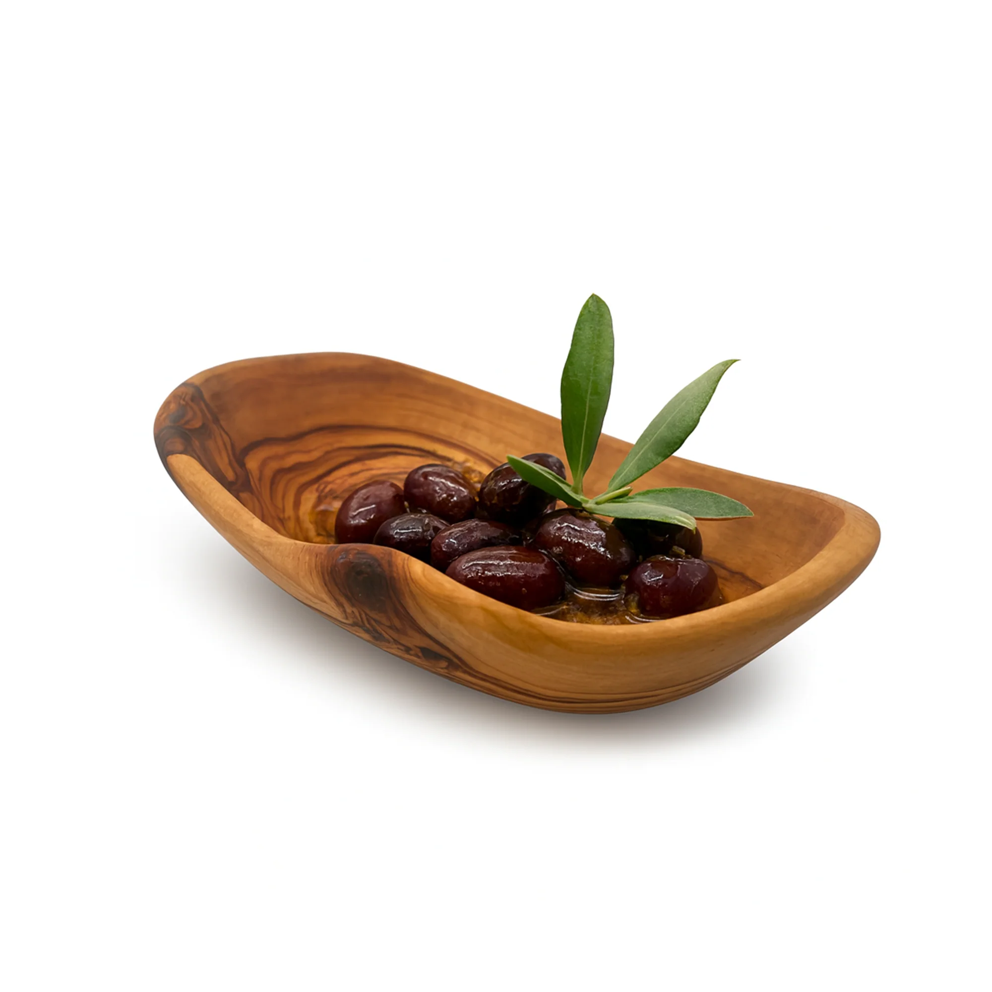 PASTERKAMP Olive Wood Snack Bowl - Ø 13 × 9 cm / Ø 5.1 × 3.5"