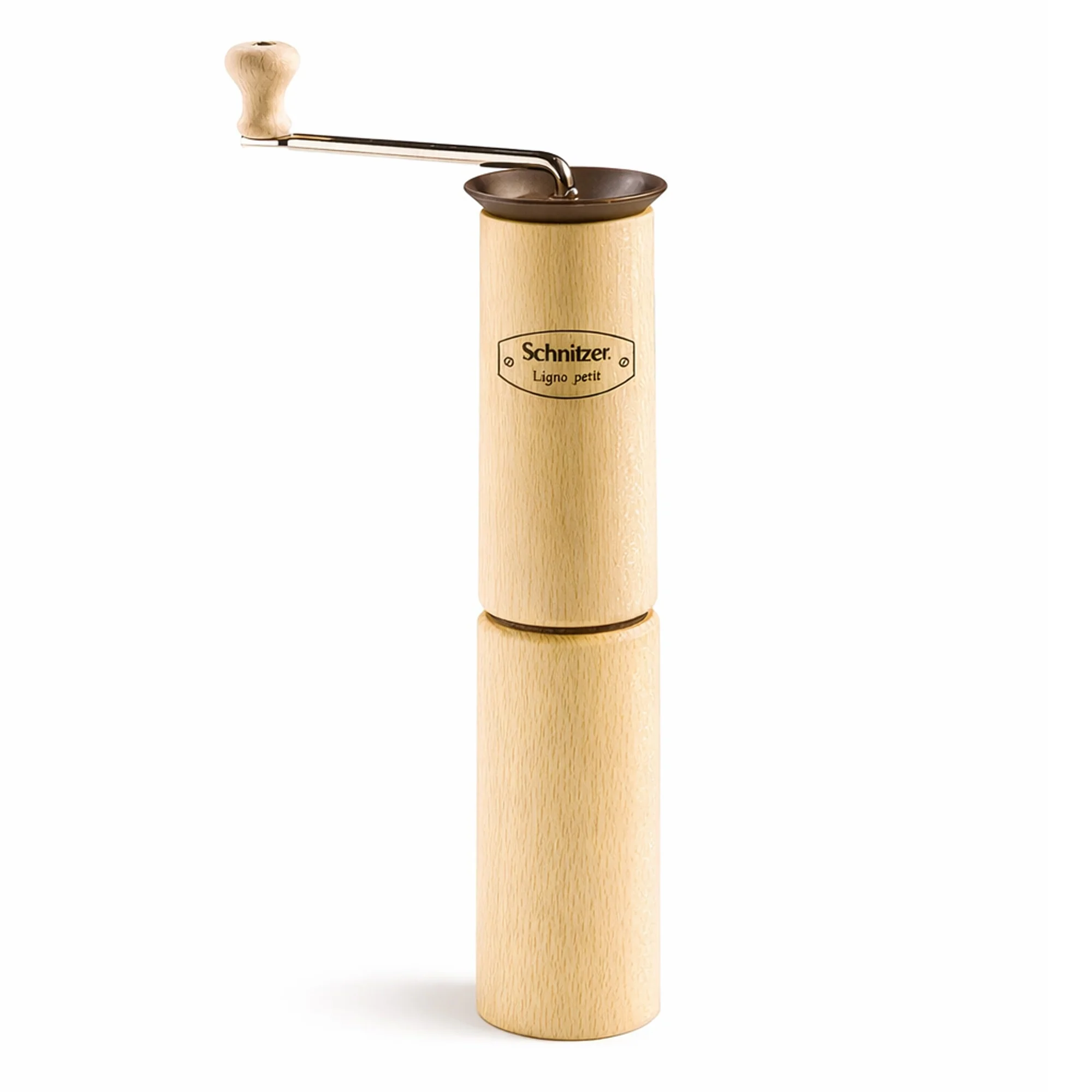 Schnitzer Ligno Petit Compact Manual Grain & Spice Mill – 29 cm / 11.4" Height – 68 g / 2.4 oz Capacity
