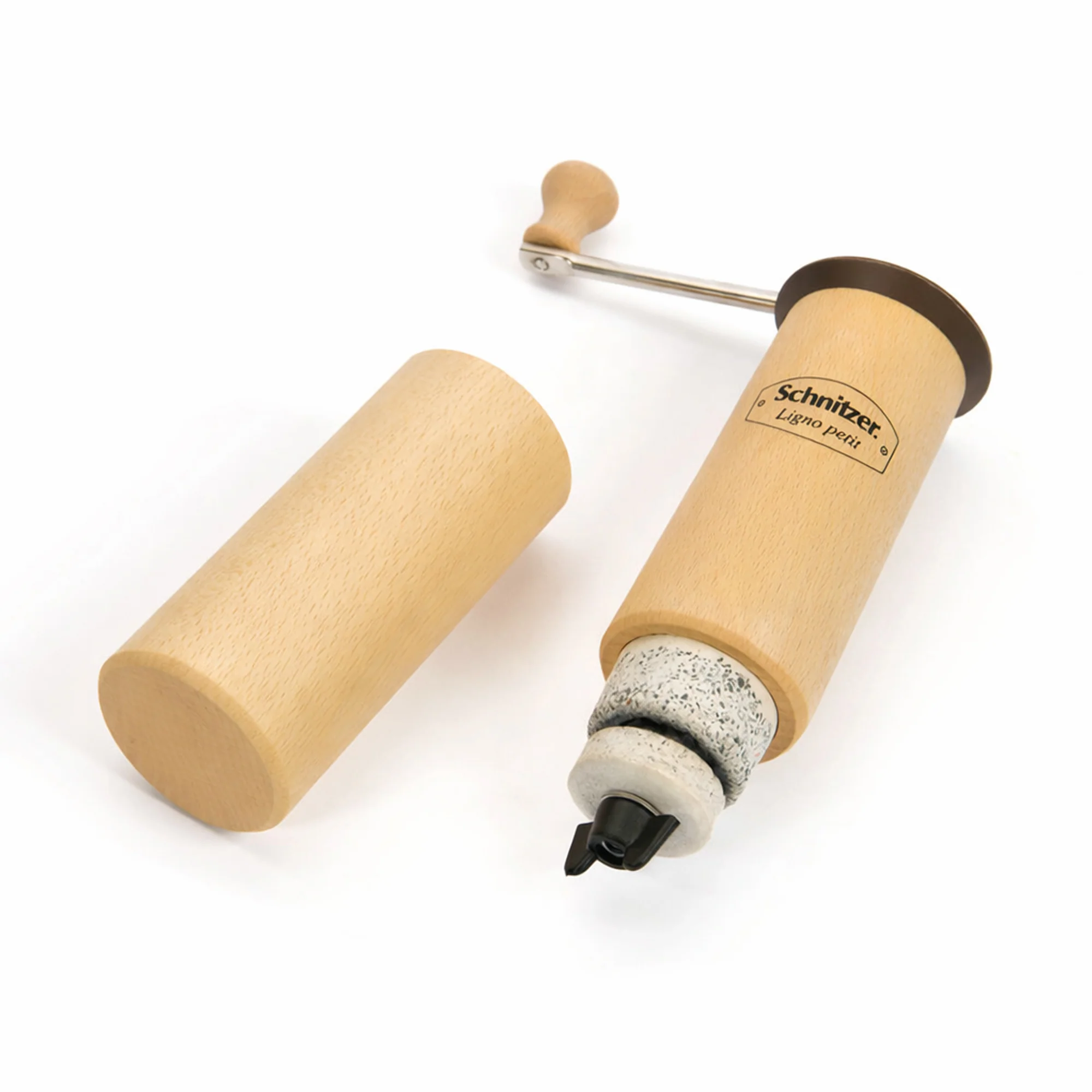 Schnitzer Ligno Petit Compact Manual Grain & Spice Mill – 29 cm / 11.4" Height – 68 g / 2.4 oz Capacity - Image 2