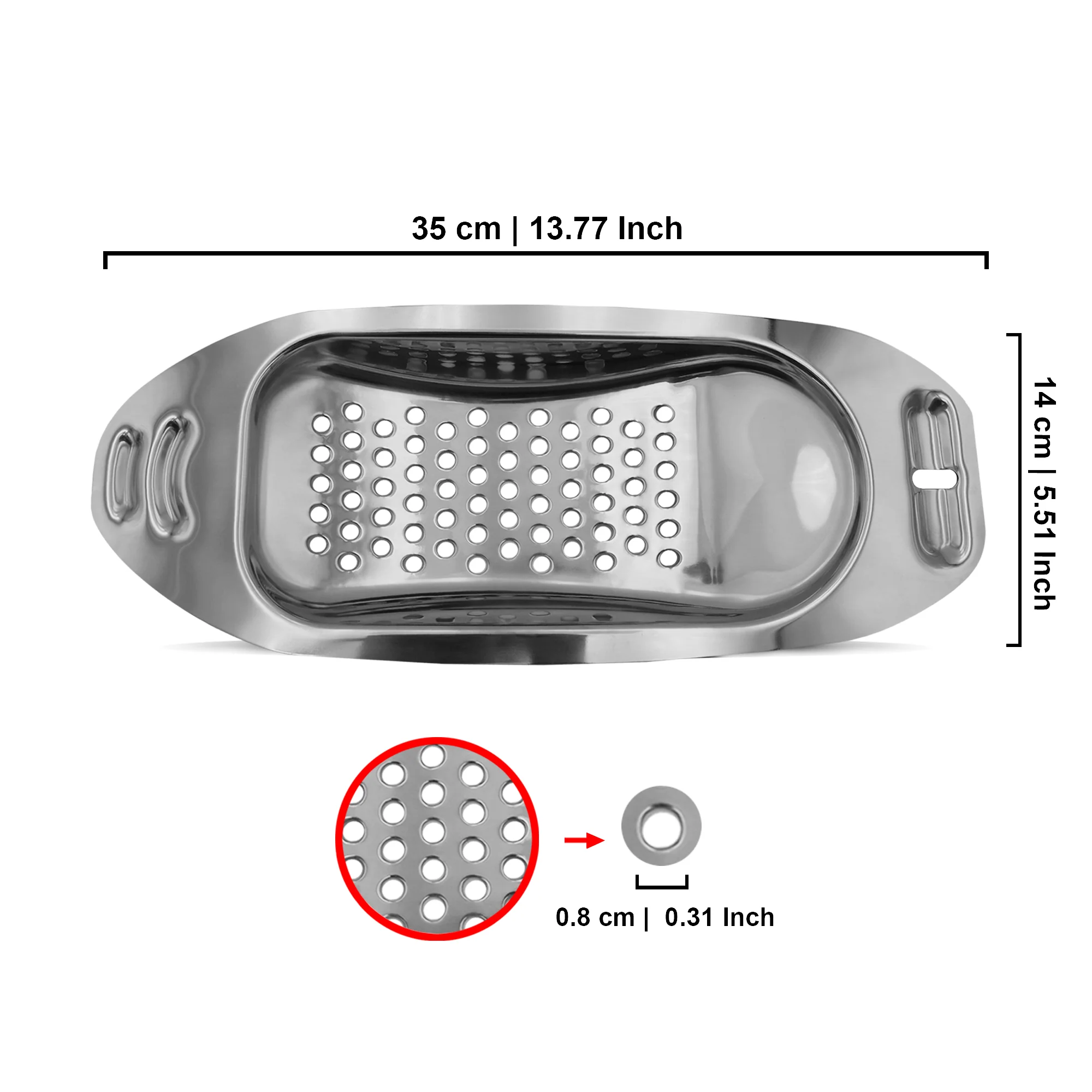 WEIS Spaetzle Maker / Slicer, 35 x 14 cm, Stainless Steel - Image 3
