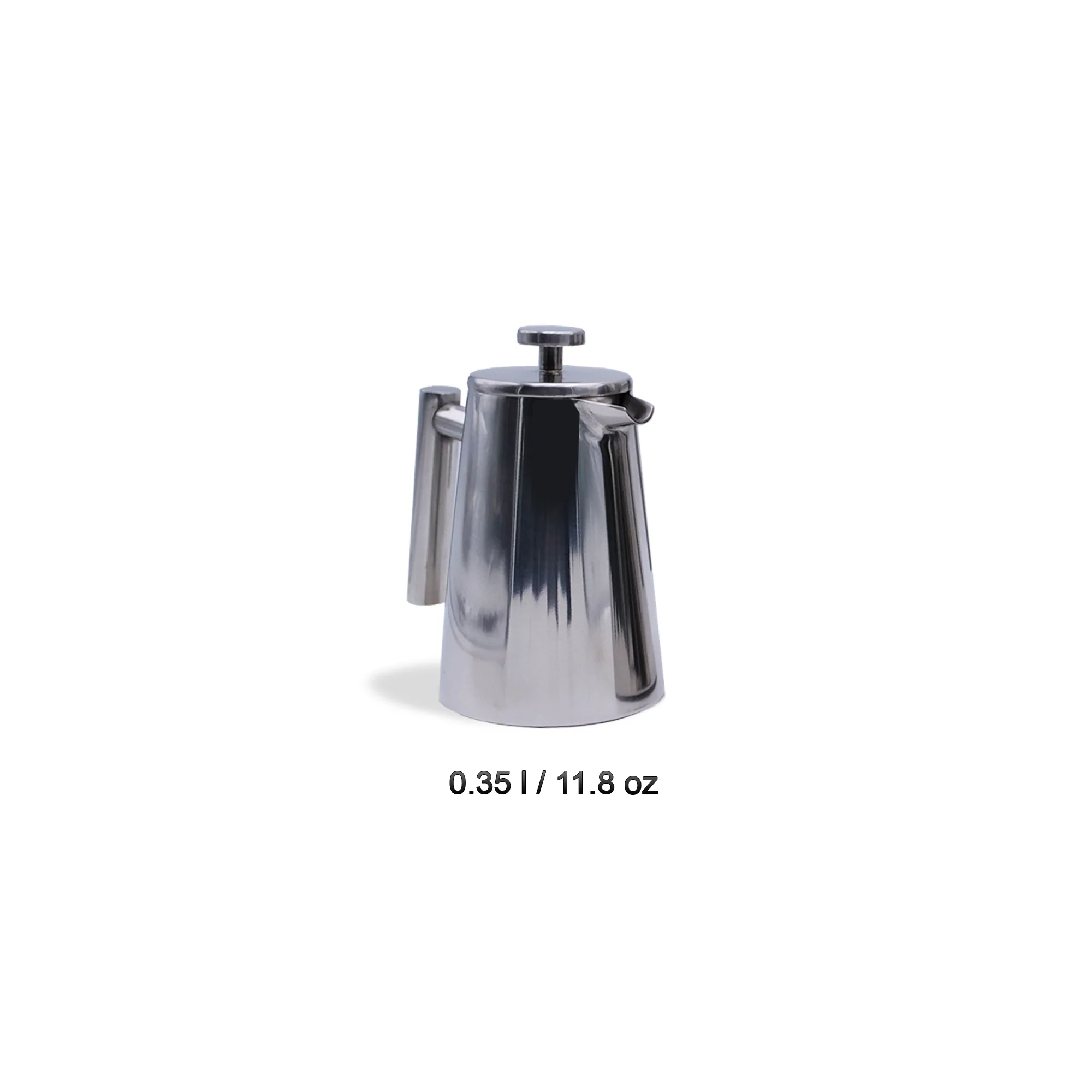 WEIS Polished Stainless Steel French Press Coffee Maker, Insulated - Image 5