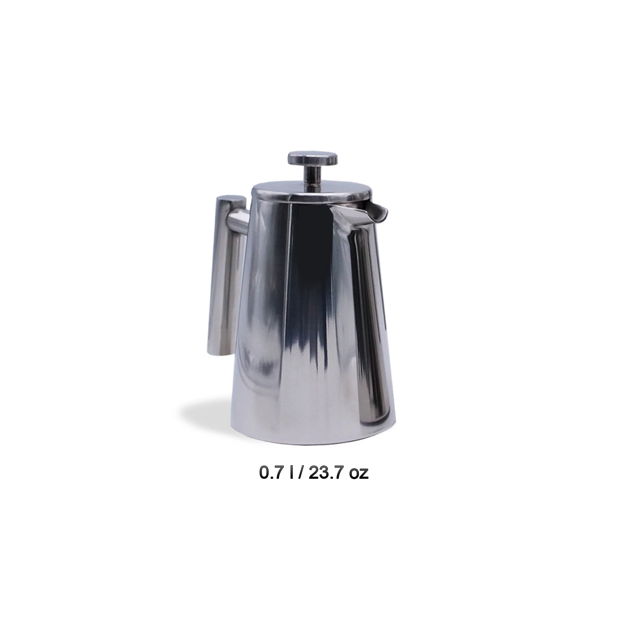 WEIS Polished Stainless Steel French Press Coffee Maker, Insulated - Image 6