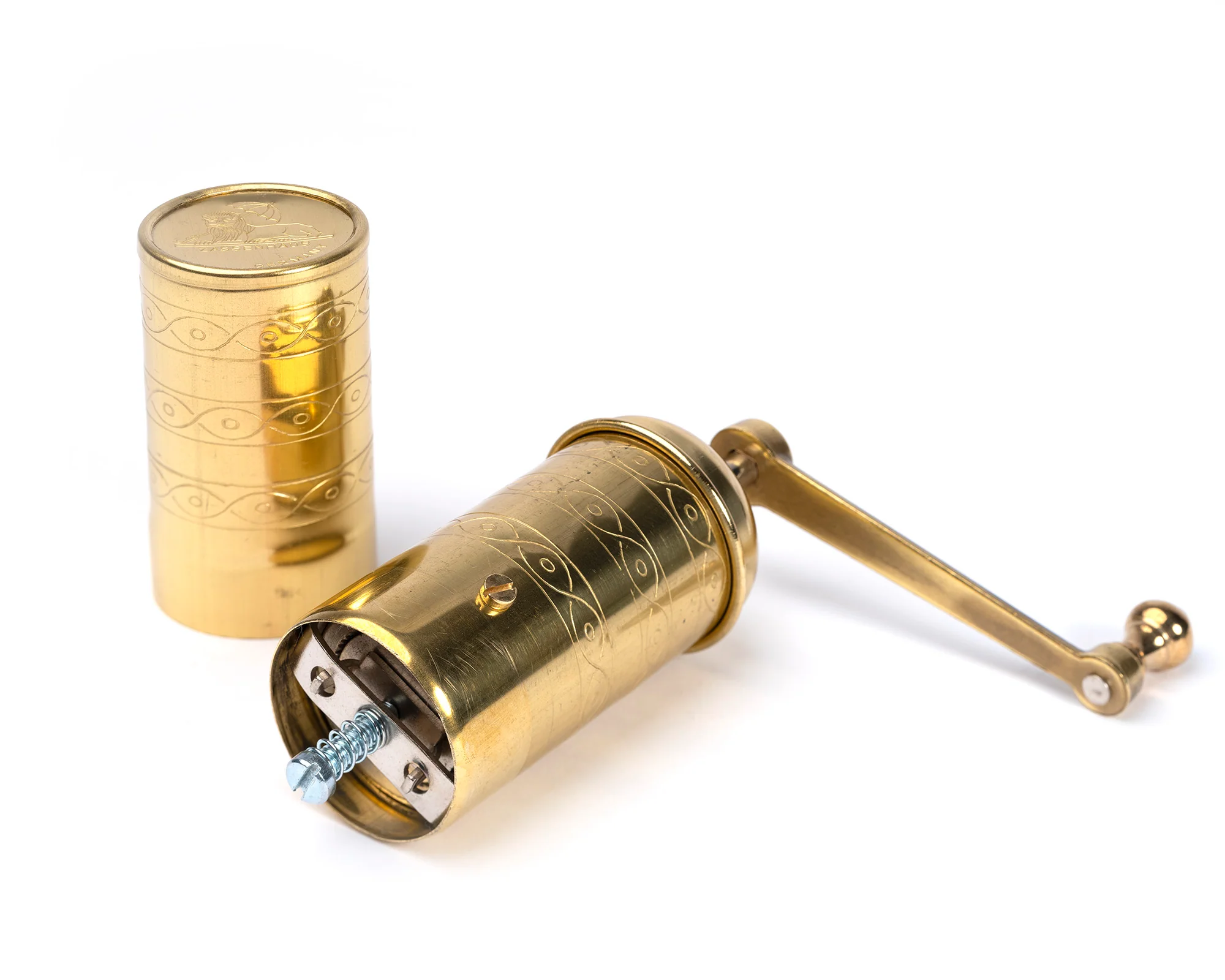 Zassenhaus Mocha Coffee Grinder / Mill HAVANNA, Polished Brass - #041002 - Image 3