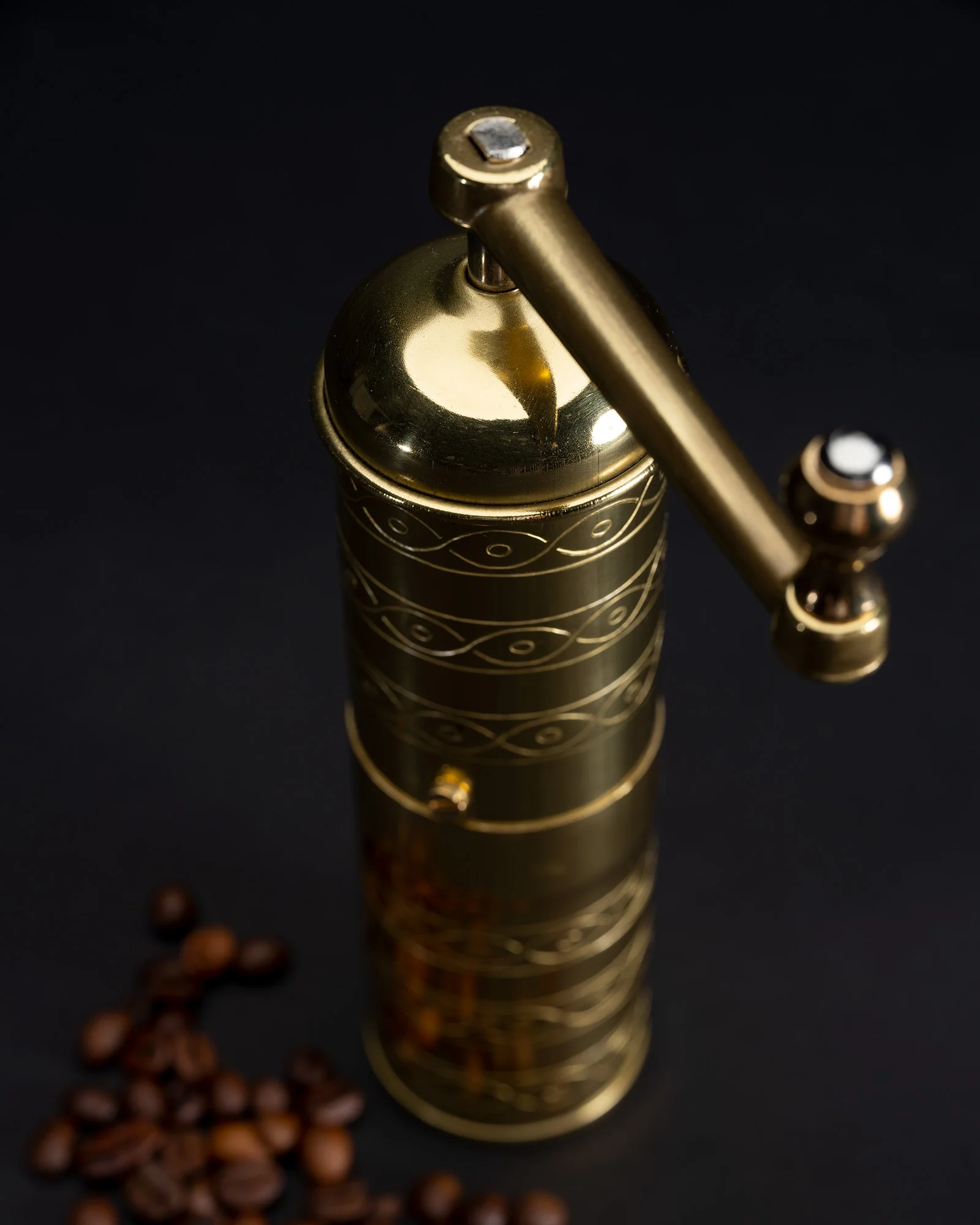 Zassenhaus Mocha Coffee Grinder / Mill HAVANNA, Polished Brass - #041002 - Image 4