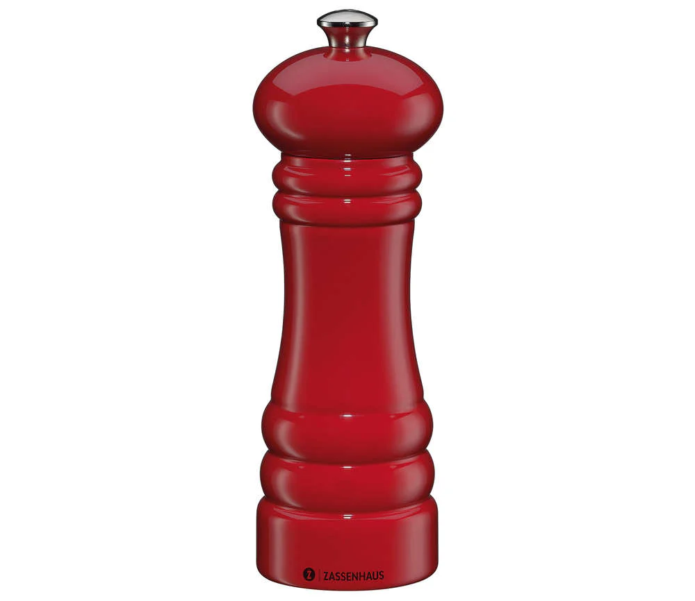 Zassenhaus Pepper / Salt Mill BERLIN, Red Glossy - Image 4