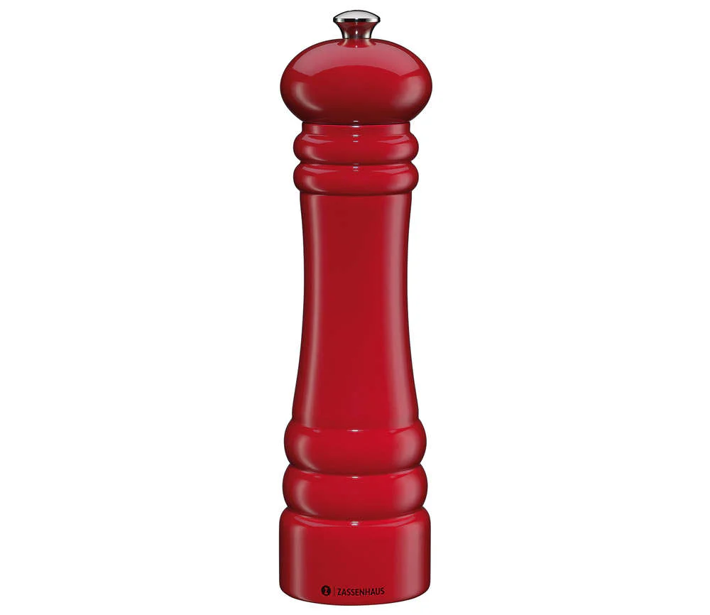 Zassenhaus Pepper / Salt Mill BERLIN, Red Glossy - Image 5
